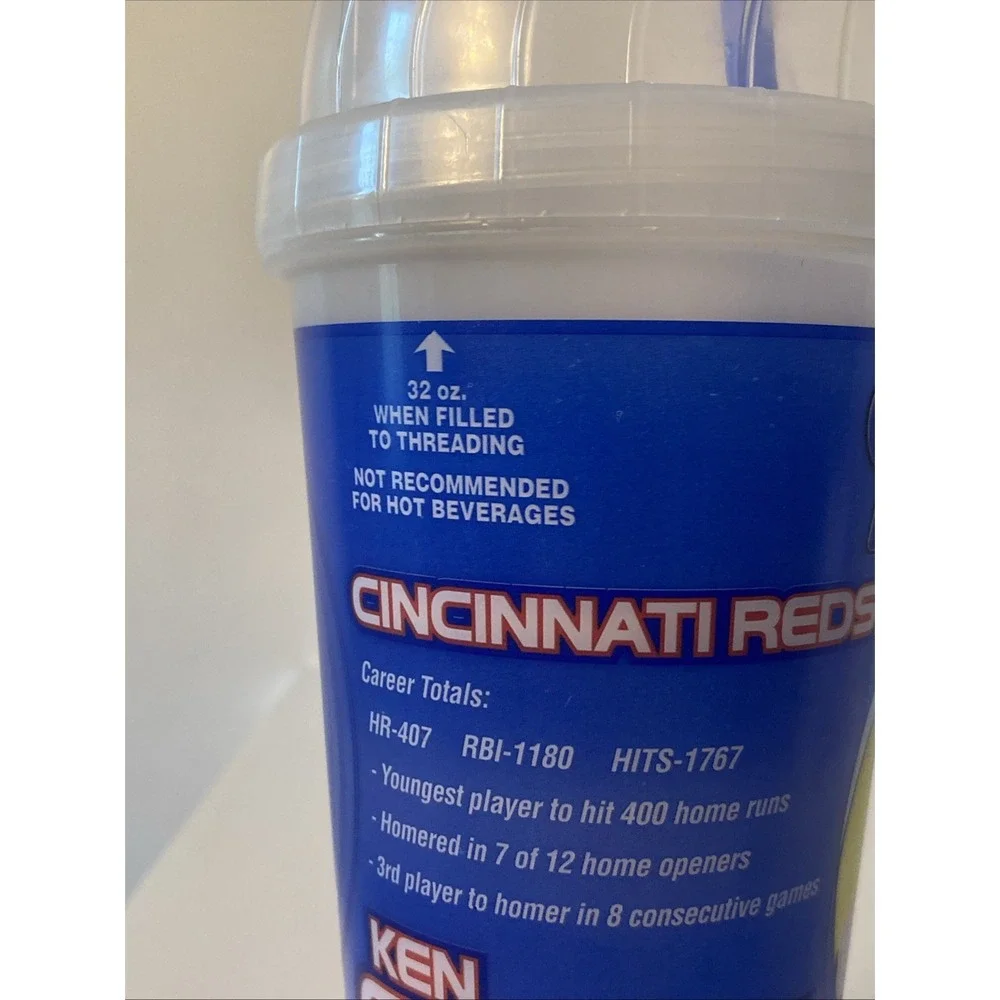 Vtg. Ken Griffey Jr PEPSI Chic Twist 'n Go Bottle Cup 32 Oz. Cincinnati Reds
